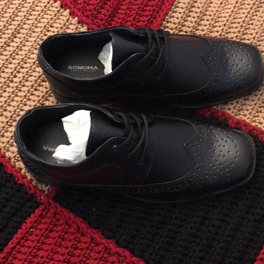 Sonoma black dress shoes NWT snwilliamblack